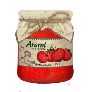 Tomato in their own juice Ararat 450 g