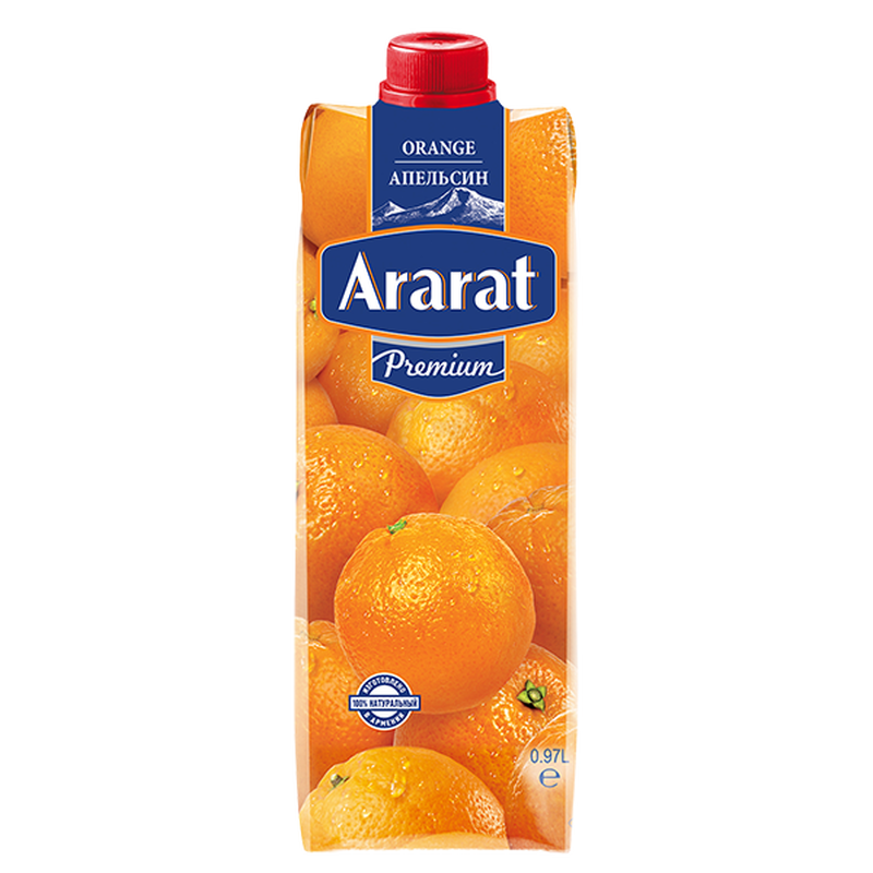 Orange juice Ararat Premium 0.97 L photo