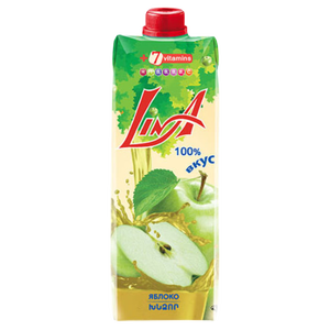 Яблочный сокосодержащий напиток Lina 0.97 л