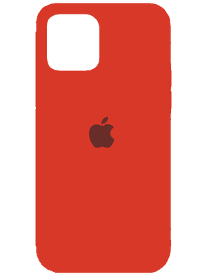 Apple Silicone Case for iPhone 12/12 Pro ( Кораллово Оранжевый)