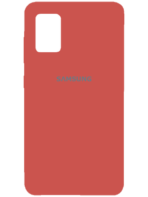 Samsung Silicone Case for Samsung Galaxy A41 (Red)