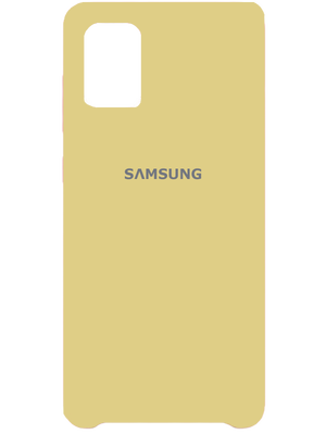 Samsung Silicone Case for Samsung Galaxy A71 (Light Yellow)