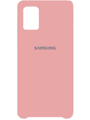Samsung Silicone Case for Samsung Galaxy A71 (Pastel Pink) photo