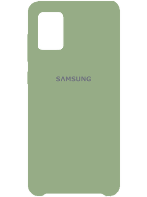 Samsung Silicone Case for Samsung Galaxy A71 (Green)