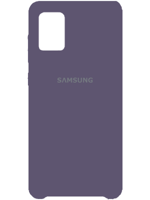 Samsung Silicone Case for Samsung Galaxy A71 (Purple)