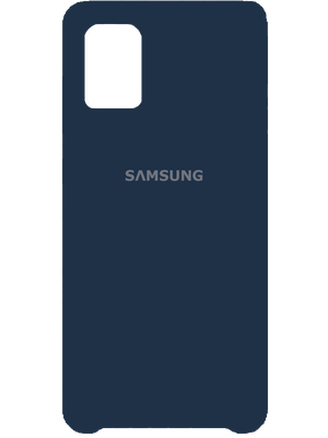 Samsung Silicone Case for Samsung Galaxy A71 (Blue) photo