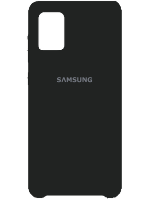 Samsung Silicone Case for Samsung Galaxy A71 (Black) photo