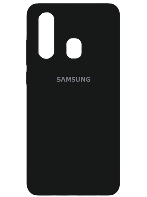 Samsung Silicone Case for Samsung Galaxy A20s (Black) photo