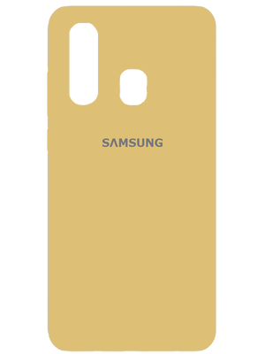 Samsung Silicone Case for Samsung Galaxy A20s (Yellow)