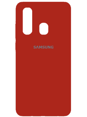 Samsung Silicone Case for Samsung Galaxy A20s (Red)