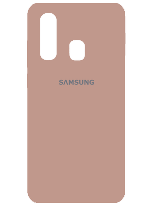 Samsung Silicone Case for Samsung Galaxy A20s (Beige) photo