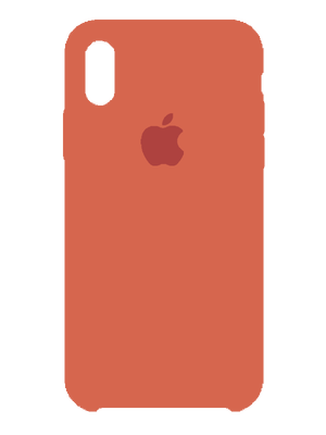 Apple Silicone Case for iPhone X/Xs (Մուգ նարնջագույն)