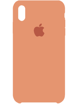 Apple Silicone Case for iPhone Xs Max (Մուգ նարնջագույն)