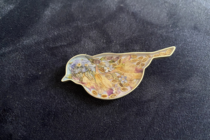 Brooch with natural flowers GJ005
