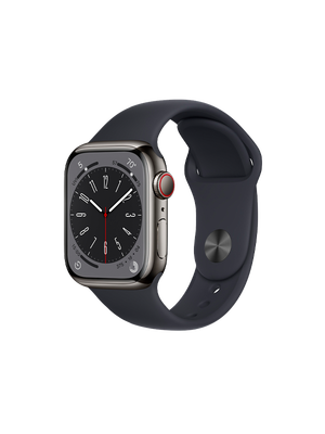 Apple Watch Series 8 41mm Stainless Steel (Սև)